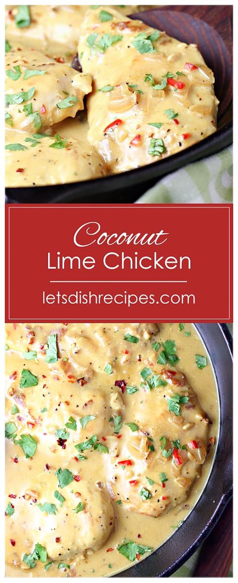 Chicken Thights Recipes, Lime Chicken Recipes, Coconut Lime Chicken, Season Chicken, Matchstick Carrots, Diner Recept, Dinner Side Dishes, Lime Chicken, Easy Weeknight Dinner