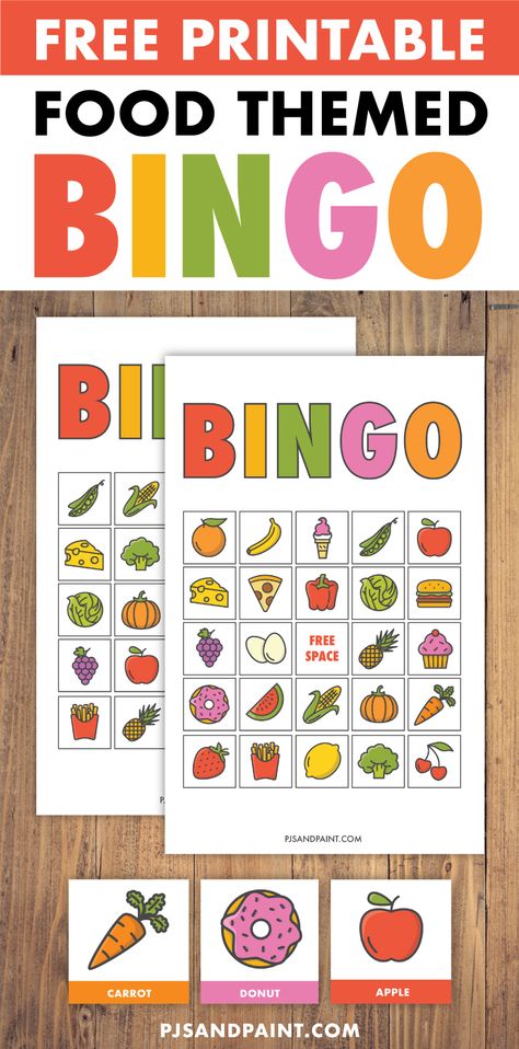 Aistear Food Theme, Food Group Sorting Free Printable, Vegetable Bingo Free Printable, Food Groups Preschool Free Printables, Food Theme Crafts For Kids, Kindergarten Bingo Free Printable, Healthy Eating Theme Preschool, Preschool Bingo Printables Free, Spanish Bingo Free Printable