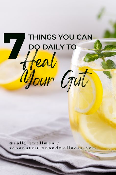 Transform your gut health with these 7 daily habits! From nourishing foods to stress-relief techniques, discover simple yet powerful ways to support your digestive system. 🌱 Click to read the whole post on my blog and start your journey to a healthier gut today! Best Things For Gut Health, The Good Gut, Vitamin For Gut Health, How To Naturally Heal Your Gut, Fruits Good For Digestion, Gut Cleaning Recipes, Guy Health Diet, How To Clean Gut Health, Balance Gut Health