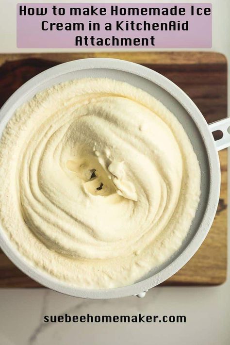 Kitchenaid Ice Cream Recipes, Kitchenaid Ice Cream Attachment, Kitchenaid Attachment, Butter Pecan Ice Cream Recipe, Kitchen Aid Ice Cream Recipes, Kitchenaid Ice Cream, Kitchenaid Ice Cream Maker, Kitchen Aid Ice Cream, Homemade Ice Cream Recipe