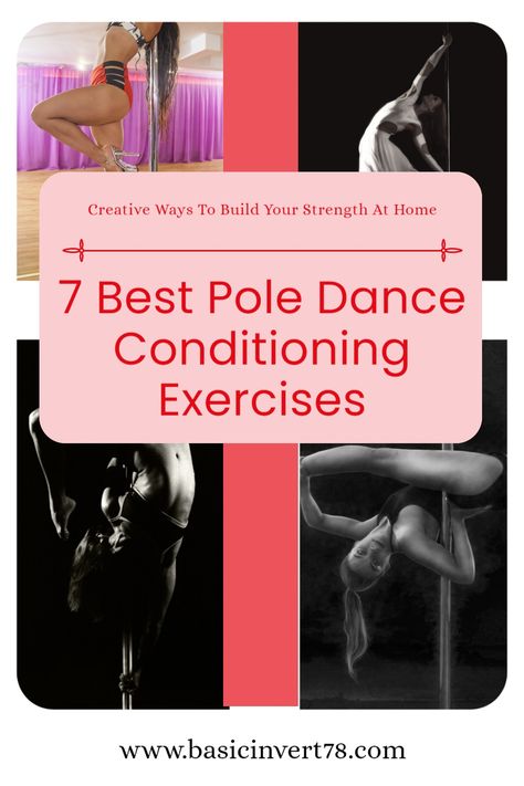 7 Pole Dance Conditioning Exercises the will level up your progress as a pole dancer. Follow the Guide to Learn more Pole Dance Conditioning, Pole Conditioning Exercises, Dance Conditioning, Core Training Exercises, Conditioning Exercises, Lower Body Muscles, Pole Dancing Fitness, Pole Dance Moves, Conditioning Workouts