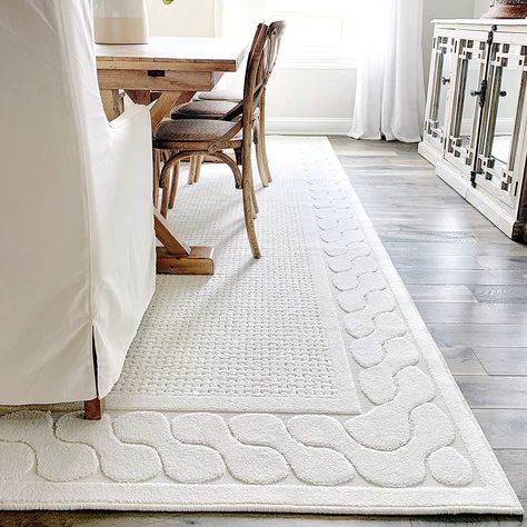 My Texas House by Orian Indoor/Outdoor Picket Fences Area Rug, 9' x 13', Natural Home & Kitchen - Home Decor - Area Rugs -  Runners & Pads - Area Rugs #decor #rugs Orian Rugs, My Texas House, White Lounge, Picket Fences, Holly Branch, Unique Farmhouse, Winter Berry, Texas House, Natural Area Rugs