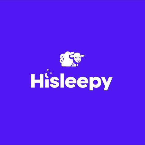 Sleep Graphic Design, Sleep Logo Design, Sleep Branding, Dream Logo Design, Sleep Icon, Sleep Logo, Sleeping Sheep, Daycare Logo, Love Logo Design