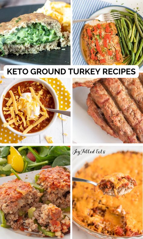 We eat a lot of Keto Ground Turkey Recipes in my house. Ground turkey is cheaper than ground beef and, to be honest, I prefer the flavor. Here are my favorite low carb recipes with ground turkey. Turkey Recipes Keto, Keto Ground Turkey Recipes, Keto Ground Turkey, Recipes Using Ground Turkey, Ground Turkey Casserole, Teriyaki Bowls, Italian Meatloaf Recipes, Keto Kids, Turkey Sausage Recipes