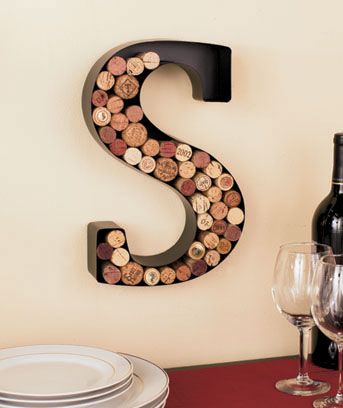 Metal Monogram Wine Cork Holders Wine Theme Kitchen, Wine Cork Holder, Budget Interior, Cork Holder, Cork Ideas, Wine Kitchen, The Letter S, Wine Cork Crafts, Wine Decor