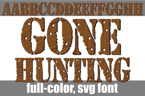 Gone Hunting full-color font looks like wooden lettering with bullet holes throughout. OpenType full-color (SVG) fonts are installed like any normal .otf font is installed. This usually happens via FontBook for Mac users or via your preferred font manager or Control Panel in Windows. Please note color fonts will show as black in non-compatible programs. […] The post Gone Hunting Font appeared first on FreeFontDL. Camping Font, Gone Hunting, Outdoorsy Aesthetic, Colorful Branding, Svg Fonts, Otf Font, Commercial Fonts, Bag Mockup, American Flag Background