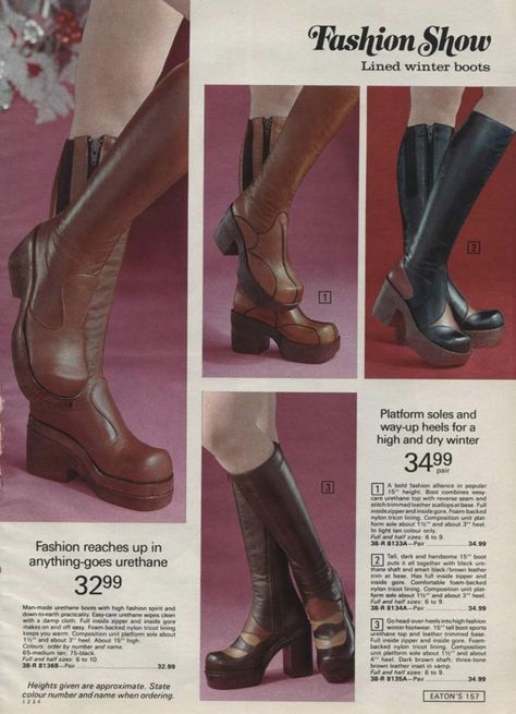 1970s Boots, 70s Mode, 1970s Shoes, 70s Boots, 1970s Fashion Women, 70s Shoes, Stretch Boots, 60s 70s Fashion, 60s And 70s Fashion