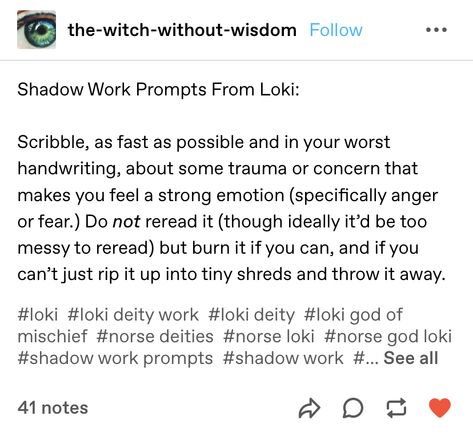 Loki Shadow Work, Loki Altar Ideas, Lokean Worship, Signs Of Loki Witchcraft, Loki Paganism, Deity Work Witchcraft, Loki Witchcraft, Working With Loki, Loki Alter Pagan