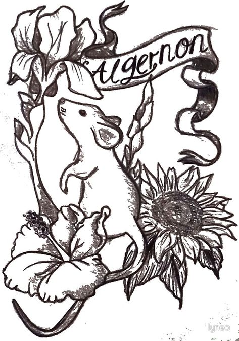 Flowers For Algernon Tattoos, Flowers For Algernon Book Cover, Flowers For Algernon, Tattoo Themes, Miss America, Ffa, Tree Drawing, English Language Arts, First Tattoo