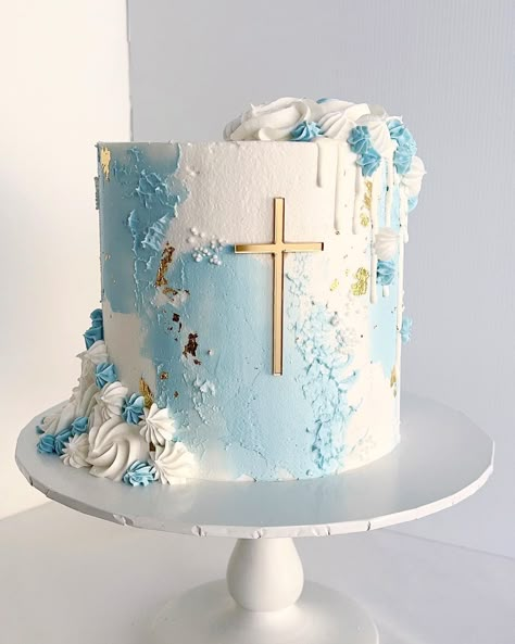 Baptism Cake Boy Catholic, Boy Baptism Cake Ideas, Boys Christening Ideas, Christening Cakes For Boys, Cake For Baptism Boy, Baby Boy Christening Theme, Boys Christening Cake, Cake Baptism Boy, Boy Baptism Cakes