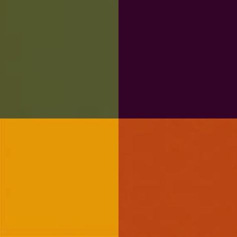 Olive Green, Plum Purple, Burnt Orange, colour palette for 40's Green Plum, Orange Color Schemes, Orange Color Palettes, Purple Color Palettes, Bedroom Orange, Green Color Schemes, Green Colour Palette, Colors Orange, Burnt Orange Color