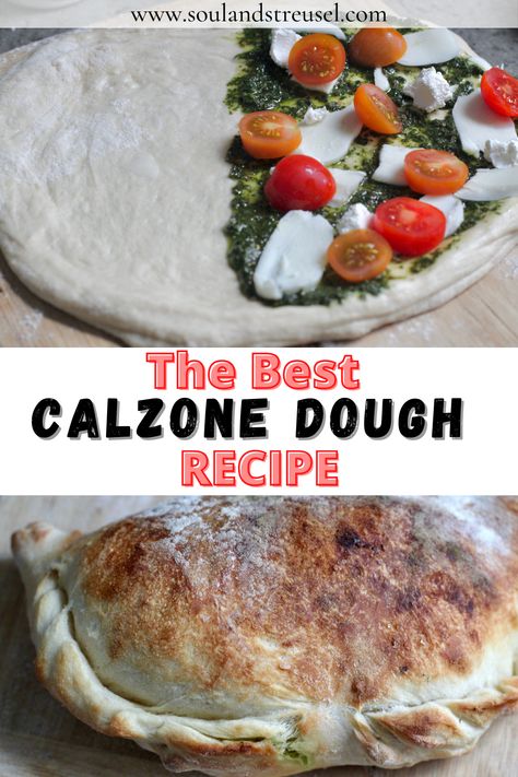 Calzone Crust Recipe, Calzone Recipe Easy Dough, Calzones Dough Recipe, Seafood Calzone Recipe, Homemade Calzone Recipe With Pizza Dough, Calzone Dough Recipe Easy, Best Calzone Dough Recipe, Calzone Recipe Dough, Pizza Dough Calzone