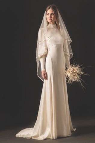 Turtleneck Wedding Dress, Temperley London Wedding Dress, Temperley London Bridal, Baju Kahwin, Off White Wedding Dresses, Long Sleeve Wedding Dress, Destination Wedding Dress, Sleeve Wedding Dress, A Wedding Dress