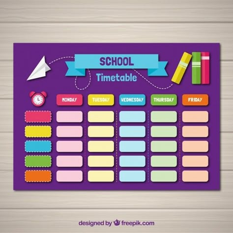 Time Table Chart Ideas For Classroom, School Timetable Template, Timetable Design, Class Timetable, Timetable Template, Classroom Schedule, School Board Decoration, School Timetable, Timetable Ideas