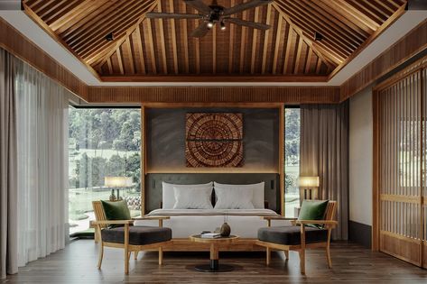 Bedroom Resort Design, Resort Like Home, Tropical Cottage Interiors, Modern Resort Interior, Luxury Tropical Interior, Resort Design Interior, Resort Bedroom Interior, Luxury Cottage Interior, Resort Room Interior