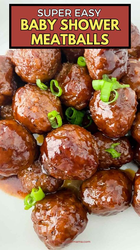 Football Appetizers Meatballs, Finger Foods Meatballs, Finger Food Meatballs, Meal Balls Recipe, Meatball Appetizers For Party Easy, Easy Baby Shower Appetizers, Meatball Finger Food Recipes, Meatball Appetizers For Party, Party Meatballs Appetizers