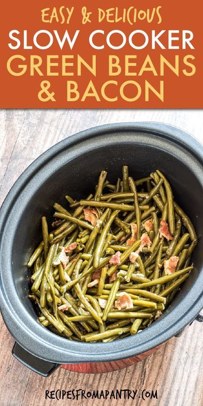 How To Cook Fresh Green Beans In A Crock Pot, Green Beans Recipe Crockpot, Crockpot Thanksgiving Recipes Sides, Frozen Green Beans In Crockpot, Crockpot Green Beans With Bacon, Crockpot Green Beans And Bacon, Fresh Green Beans In Crockpot, Green Beans For A Crowd, Beans For A Crowd