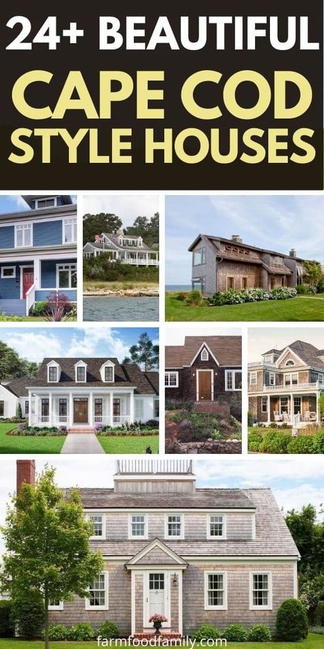 What Is Cape Cod Style House? 27 Cape Cod House Exterior With Porch, Cape Cod Style Exterior, Entry Addition Exterior, Modern Cape Cod House Interiors, Cap Cod Style Homes Interior Design, Cape Cod Style House Exterior, Cape Cod Exterior Remodel, Modern Cape Cod House Exterior, Cape Cod Farmhouse