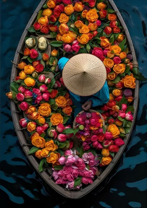 Vietnam Travel Aesthetic, Cambodia Aesthetic, Vietnam Flowers, Vietnam Artwork, Bangkok Market, Altoid Wallet, Vietnam Aesthetic, Thailand Aesthetic, Vietnam Culture