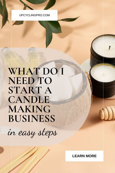 Set up your candle-making business successfully with 'What Do I Need to Start a Candle Making Business? - Setting Up Shop'. Discover the initial steps, from selecting quality materials to choosing the right workspace. Understand the legal requirements, including permits and insurance. This resource offers a comprehensive overview of launching a candle business, including tips on product development, packaging, and establishing an online presence. Candle Making For Beginners, Diy Candles Scented, Candle Making Business, Wholesale Candles, Creative Candles, Easy Candles, Candle Supplies, Business Writing, Candle Making Kit