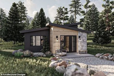 A Small House, House Loft, Accessory Dwelling Unit, Modern Tiny House, Loft Living, Inspire Me Home Decor, Contemporary House Plans, Loft Design, Small Cabin