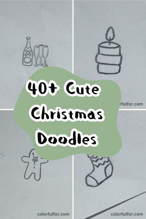 Discover cute and simple Christmas doodle ideas for your bullet journal or sketchbook! From hot cocoa to reindeer, these aesthetic winter drawings are perfect for all skill levels. Easy-to-follow holiday sketches that make your pages merry and bright! Simple Christmas Drawing Ideas Easy, Christmas Pictures To Draw Easy, Easy Christmas Drawings Simple, Xmas Drawing Ideas Easy, Christmas Drawing Ideas Easy Doodles, Winter Doodles Easy, Christmas Doodles Aesthetic, Christmas Sketches Easy, Simple Christmas Doodles