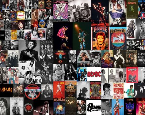 Gods of Rock Vintage Retro Concert Posters Trendy Wall Prints | Etsy Band Posters On Wall Bedroom, Rock Band Aesthetic, Alt Room, Rock Collage, Vibe Music, Band Aesthetic, 80s Stuff, Aesthetic Wall Collage, Popular Rappers