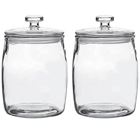 Canisters For Kitchen, Gallon Glass Jars, Halloween Candies, Flour Canister, Mason Jar Design, Summer Centerpieces, Glass Candy Jars, Kitchen Closet, Glass Apothecary Jars