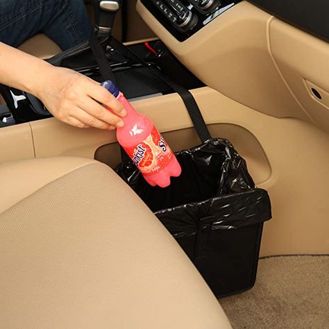 Amazon.com: KMMOTORS Jopps Foldable Car Garbage Can Patented Car Wastebasket Comfortable Multifuntional Artificial Leather and Oxford Clothes Car Organizer Enough Storage for Garbage: Industrial & Scientific Car Trash Bags, Car Garbage Can, Gadgets For Women, Motorbike Gear, Car Garbage, Car Trash Bag, Garbage Containers, Car Cleaner, Car Tips