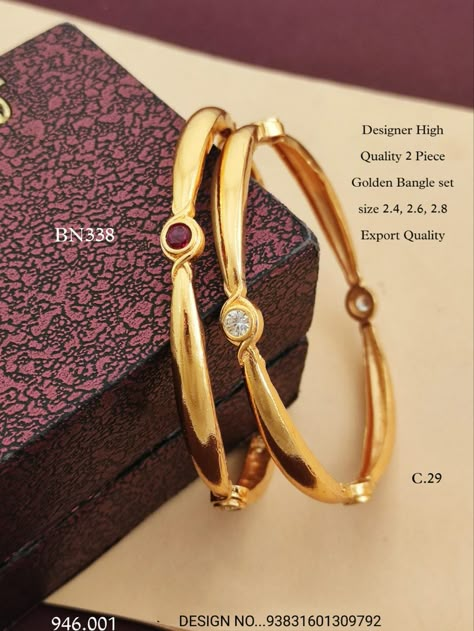 Fancy Gold Bangles Design, Gold Bangles For Women Indian, Single Gold Bangle, Birthday Images With Quotes, Necklace Set Indian Bridal Jewelry, Fancy Bangles, Single Bangle, Gold Neck Chain, Antique Bangles