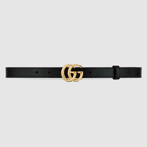 Black GG Marmont leather belt with shiny buckle | GUCCI® FI Gucci Belt Women, Gucci Belt Outfit, Gucci Belt Sizes, Gucci Marmont Belt, Gucci Leather Belt, Gg Belt, Gucci Store, Gucci Gifts, Wide Leather Belt