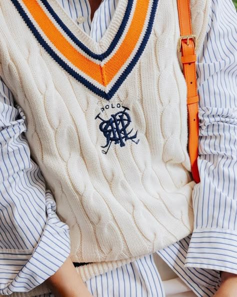 Yuppie Fashion, Ivy League Aesthetic, Cricket Jumper, Y2k Club, Fashion Show Poster, Ralph Lauren Vest, Ralph Lauren Fall, Preppy Mens Fashion, Fall Chic