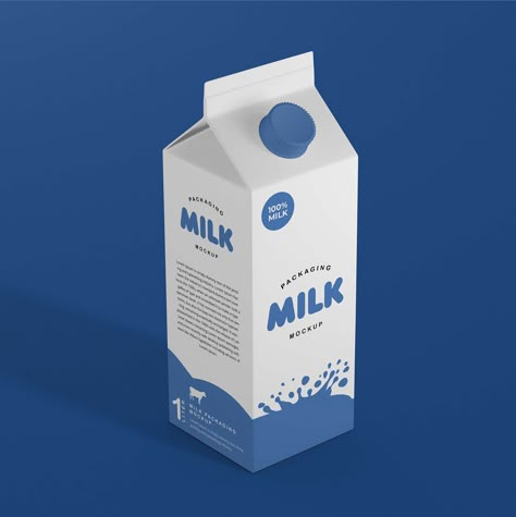 Packaging Design Presentation, Glossier Packaging, Milk Package, Dairy Packaging, Package Mockup, Milk Brands, Milk Packaging, Free Packaging Mockup, Luxury Packaging Design