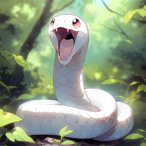 Latest Image Showcase managed by ThetaCursed, License: CC BY-NC 4.0 Snake How To Draw, Snake Familiar Dnd, Dnd Serpent, Snake Drawing Color, White Snake Drawing, Snake Illustration Art, Cute White Snake, Fantasy Snake Art, Snake Fantasy Art