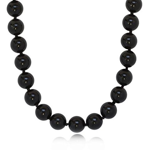 8mm Polished Black Onyx Necklace 925 Sterling Silver 24 >>> Read more reviews of the product by visiting the link on the image-affiliate link. #FineJewelry Beaded Necklace For Men, Necklaces Cute, Black Onyx Necklace, Gemstone Beaded Necklace, Onyx Necklace, Diamond Necklaces, Onyx Gemstone, Onyx Bead, Cool Necklaces