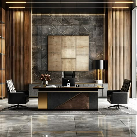 Executive Room Office Interior Design, Luxurious Office Cabin, Ceo Office Design Luxury Classic, Md Cabin Interior Office Modern Luxury, Industrial Executive Office, Luxury Executive Office Desk, Executive Office Design Interior, Executive Office Decor, Marble Office