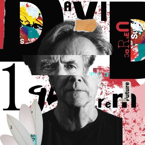 “Graphic design will save the world right after rock and roll does.” - David Carson Godfather of “grunge typography”, graphic designer David Carson is today’s muse. In the early 90s, Carson became the art director of rock and roll magazine Ray Gun where his rule-breaking style became a design trademark of the decade. His vast portfolio of work, from Armani to Nine Inch Nails to Yale University, is as inspiring as his non-conformist attitude. David Carson Work, David Carson Typography, Creative Wallpaper Ideas, Grunge Graphic Design, David Carson Design, Grunge Typography, Graphic Deisgn, David Carson, Grunge Posters