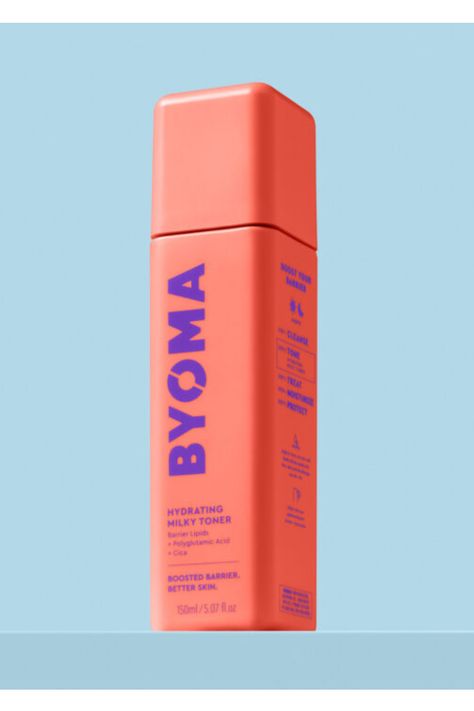 Experience the soothing power of BYOMA Hydrating Milky Toner! 🌿 Specially formulated to quench dry skin and repair sensitive barriers, it's enriched with a unique lipid complex and polyglumatic acid to lock in moisture and enhance skin's radiance. ✨ Say hello to soft, supple, and dewy skin all day long. Plus, it's non-comedogenic, vegan, and cruelty-free! #BYOMA #HydratingToner 💧 Byoma Milky Toner, Milky Toner, Shoot Moodboard, Skincare Wishlist, Hydrating Toner, Product Shoot, Dewy Skin, Skin Radiance, Christmas List