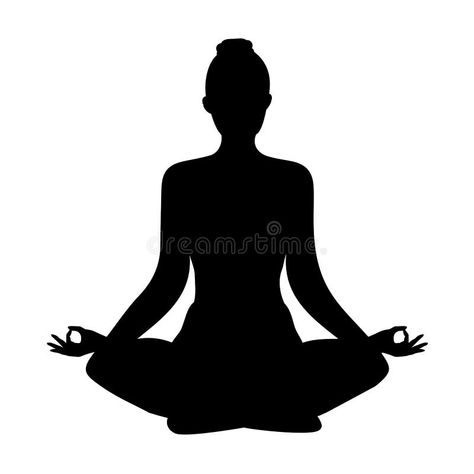 Lotus Position Yoga, Yoga Poster Drawing, Meditation Pose Drawing, Pose Silhouette, Yoga Silhouette, Yoga Png, Yoga Tree Pose, Yoga Cartoon, Yoga Painting