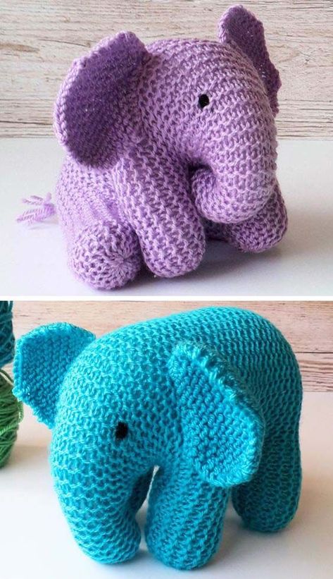 Free Knitted Teddy Patterns, Knitted Elephant Free Patterns Easy, Easy Knit Toy Patterns Free, Knitted Elephant Pattern, Free Elephant Knitting Pattern, Knit Elephant Pattern Free, Knitted Elephant Pattern Free, Free Knitted Toy Patterns, Knit Toys Free Pattern