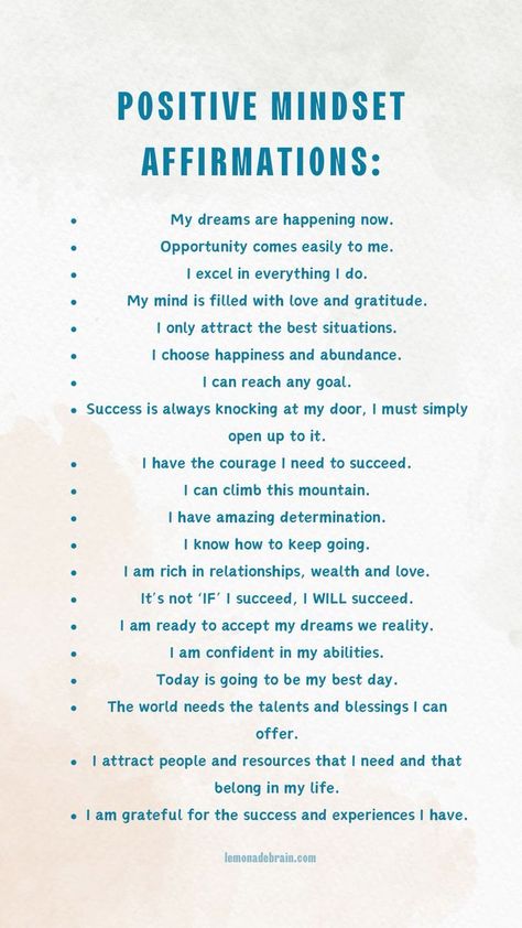 #mindset #mindsetiseverything #mindsetofgreatness #mindsetgrowth #affirmations #affirmationsforwomen #positive Creating A Positive Mindset, Unrealistic Beauty Standards, I Will Succeed, Create Your Dream Life, Gratitude Affirmations, Self Healing Quotes, Affirmations For Happiness, Daily Positive Affirmations, Success Affirmations