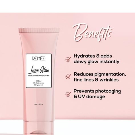 Get the Sunday glow!🌟 With RENEE lumi glow highlighting moisturizer enriched with 3% Niacinamide & 1% hyaluronic acid prevent photoaging & UV damage, reduces pigmentation fine lines & wrinkles, non_sticky glowing skin 50 g Shop now from the link given in my highlight! With 20%off #renee #moisturizerlovers #reneelumiglow #glowingskin #radiantskin #hyaluronicacid #niacinamide #non_sticky #bestselling #amazonfindsproducts #amazonfinds #beautymusthaves #beautyessentials Lumi Glow, Beauty Must Haves, Radiant Skin, Beauty Essentials, Hyaluronic Acid, Glowing Skin, Wrinkles, Moisturizer, Shop Now