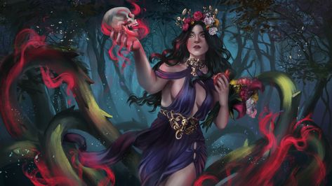 ArtStation - Persephone - Queen of the underworld, Ellen Dias Persephone Spring, Underworld Tattoo, Persephone Queen Of The Underworld, Persephone Goddess Of Spring, Goddess Persephone, Persephone Greek Goddess, Persephone Art, Olympian Gods, Persephone Goddess