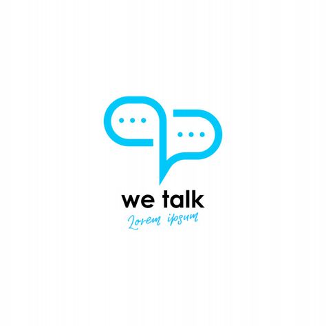 Talk logo Premium Vector Speak Logo Design, Talk Show Logo, Speak Logo, Talk Logo Design, Logo Communication, Talk Logo, Language Logo, Social Logo, Go Logo