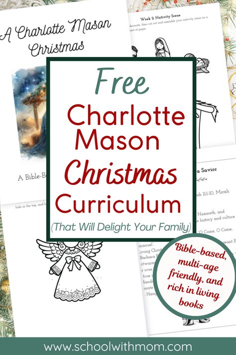 Transform your holiday homeschool with this FREE Charlotte Mason Christmas curriculum! Bible-based activities, living books, and multi-age friendly lesson plans.
Charlotte Mason Christmas|Charlotte Mason Christmas Books|Charlotte Mason Christmas Unit|Charlotte Mason homeschool curriculum|Charlotte Mason Education Charlotte Mason Christmas Gifts, Charlotte Mason Free Printables, Christmas Unit Study Homeschool Free, Charlotte Mason Christmas Books, Homeschool Christmas Curriculum, Christmas School Homeschool, Homeschool Christmas Unit, Christmas Homeschool Unit Studies, Charlotte Mason Book List