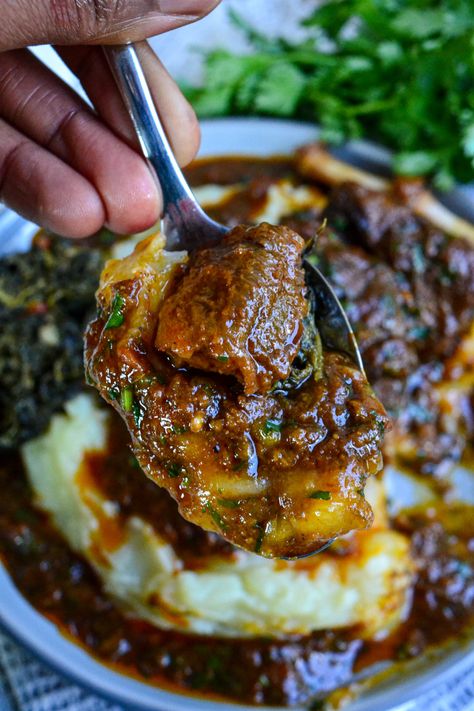 Oxtail And Mashed Potatoes, Fufu And Oxtail, Oxtail And Grits, Healthy Oxtail Recipes, Stove Top Oxtail Recipes, Instant Pot Oxtails, Oxtail Instant Pot, Oxtail Oven Recipes, Oxtail Dinner Ideas