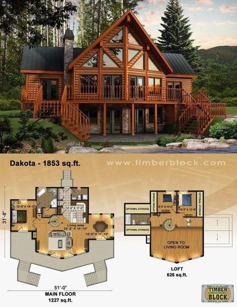 Dröm Hus Planer, Log Cabin House Plans, Log Cabin House, Log Cabin Living, Log Home Designs, Log Home Plans, Log Cabin Ideas, Modern Layout, Dream Cabin