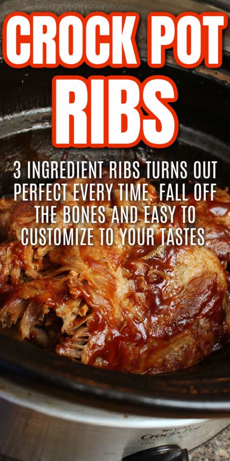 Easy Crockpot Ribs Simple, Crockpot Ribs Recipes Slow Cooker Easy, Crock Pot Ribs Easy, Ribs In The Crockpot Easy, Ribs In A Crockpot, Boneless Spare Ribs In The Crock Pot, Rib Tips Recipe Crockpot, Crockpot Ribs Recipes Easy, Spare Ribs In The Crock Pot