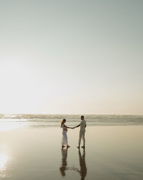 Less than a month till we meet the love of our lives. @mikemercadosmith Photos taken by @alyssa.ingrid.photography & @jennamedjeskiphotography 🫶🏼 •• Maternity photos, beach maternity photos, cannon beach photo shoot, Oregon maternity photos, Oregon coast maternity photos, Oregon coats photo shoot, Oregon couple models, maternity photo inspo, 9 months pregnant maternity shoot, bump style, dress the bump California Beach Maternity Photos, Beach Family Photos Maternity, Cabo Maternity Shoot, San Diego Maternity Photos, Coast Maternity Photos, Cannon Beach Maternity Photos, Drone Maternity Photos, Maternity Photography Hawaii, Oregon Coast Maternity Photos