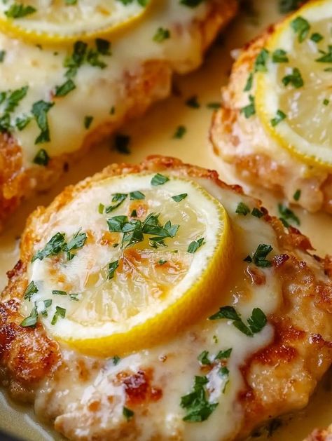 Chicken Francese - Lady Recipes Baked Chicken Francaise Recipe, Chicken Francaise Recipe Best, Chicken Francaise Recipe Easy, Chicken French Recipes, Catalina Chicken, Chicken Francaise Recipe, Chicken Francese Recipe, French Chicken Recipes, Foods For A Crowd